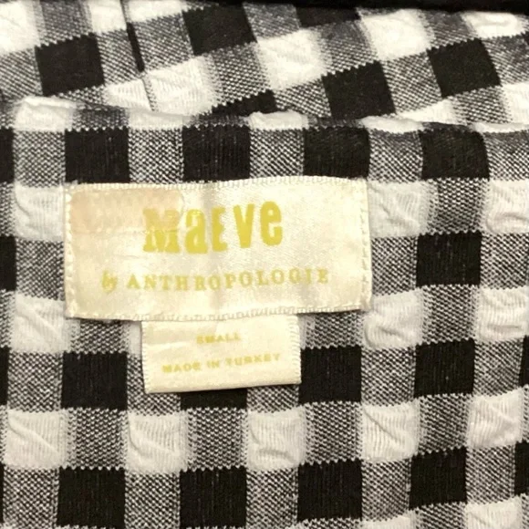 Women’s great pre-loved condition B&W MAEVE Anthropologie jumpsuit/ size small - Picture 3 of 4